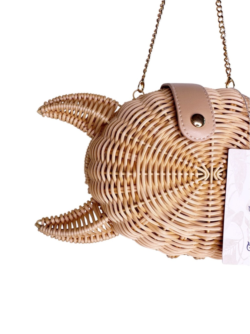 TOMMY BAHAMA NWT Wicker Woven Turtle Bag One Size in Natural - Picture 10 of 14